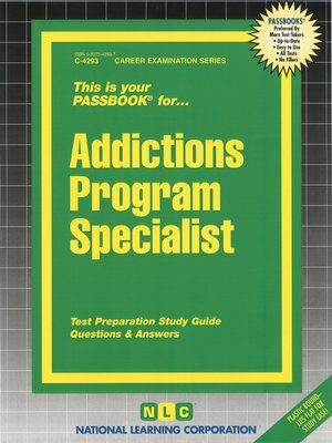 Addictions Program Specialist - ebook